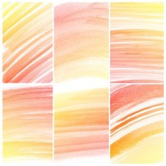 Set of colorful Abstract water color painting background N80