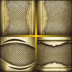 Vector golden background set N3