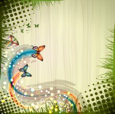 Background with butterflies N26