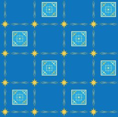 geometrical vector blue seamless texture with squares