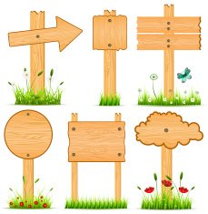 Wooden Banners N2
