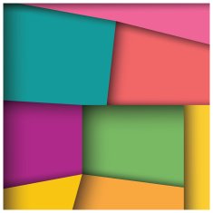 Abstract 3d square background colorful tiles geometric vector illustration N5