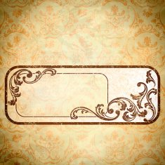 Vintage grunge paper background with frame