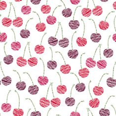 Endless cherry texture endless berry background Abstract fruit ornament