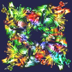 Watercolor flowers Roses lilies and orchids Vintage style N6