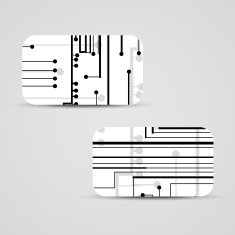 Vector business-card set for your design N175
