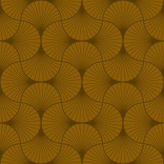 art deco pattern of overlapping arcs N5