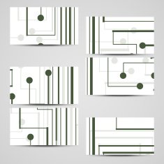Vector business-card set for your design N176