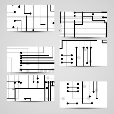 Vector business-card set for your design N182