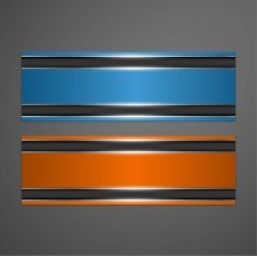 Set of Colorful Horizontal Banners N2