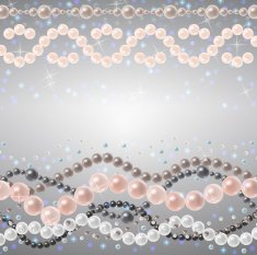 Coloured pearls background