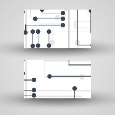 Vector business-card set for your design N184