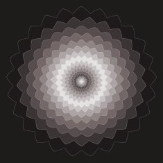 ornamental geometric hand-drawing dark spectral colored vector background