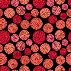 Flowers seamless pattern floral background hand drawn N2