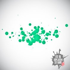 Blots and ink splashes Abstract elements for design in grunge N3