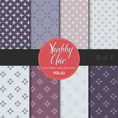 Shabby Chic Seamless Pattern Set N2