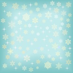 Christmas background with various snowflakes Vector