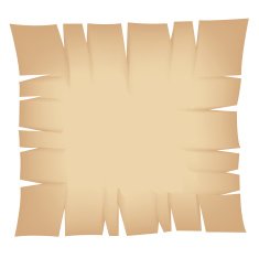 Square Beige Torn Banner
