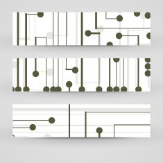 Vector banner set for your design N100