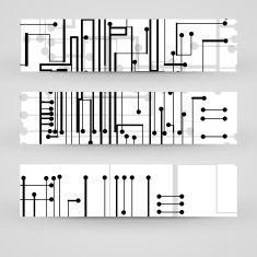 Vector banner set for your design N101