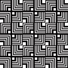 Seamless black and white geometric pattern simple vector N2
