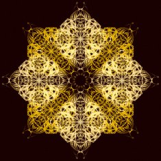 Mandala Decorative hand drawn lace pattern N12