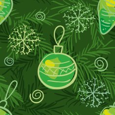 Merry Christmas and Happy New Year Pattern