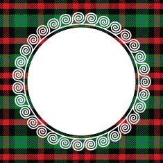 vector seamless pattern Scottish tartan with frame N2