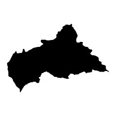 vector map of Central African Republic N2