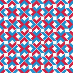 Colorful ethnic geometric art seamless pattern vector