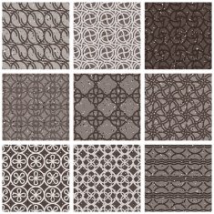 Geometric and monochrome seamless vintage tiles N2