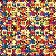 Seamless geometric pattern with colorful elements N4
