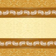 Vintage background with floral seamless pattern