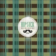 Hipster lumberjack print plaid or Flannel pattern brown and green N2