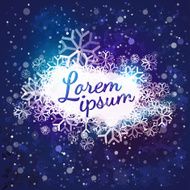 Blue winter space for your text