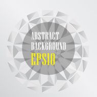 Abstract white polygonal design geometrical background N2