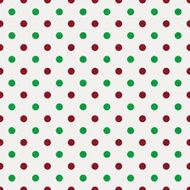 Seamless white paper with red and green glitter dots