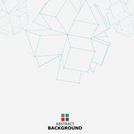 line cube pattern background