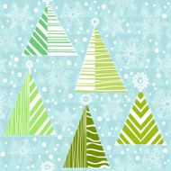 Vector seamless pattern of christmas tree