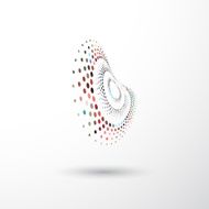 abstract color dots icon for design N13