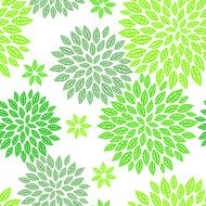 Green floral seamless pattern N3