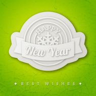 Happy New Year greeting card Vector illustration N3