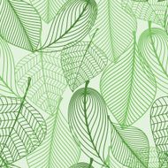 Green leaves seamless pattern background N2