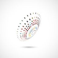 abstract color dots pattern icon N4