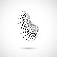 abstract black dots pattern icon N5