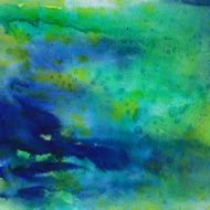 Brilliant hues of green and blue in an abstract texture