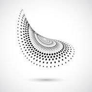 abstract black dots pattern icon N7