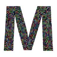 multicolor letter M