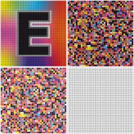 Letter E (mixed mosaic)