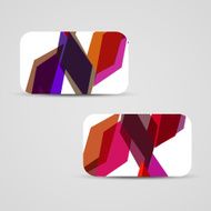 Vector business-card set for your design N212